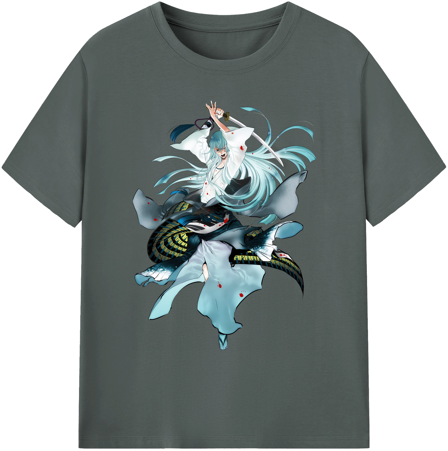 （画像用） 刀剣乱舞 Touken Ranbu 綿100％ メンズ半袖Tシャツ｜肌触りやわらか＆通気性